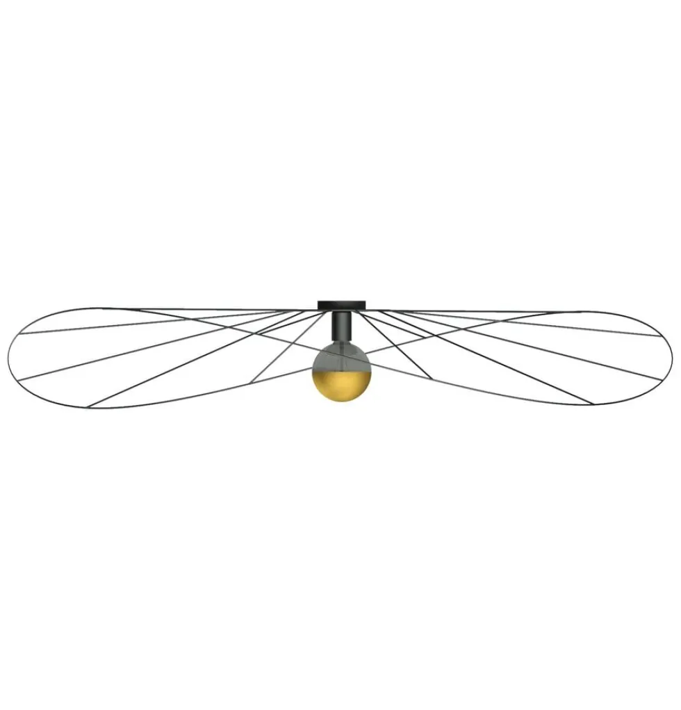 Wandleuchte / Deckenspot ESKOLA 140 Schwarz - 1x E27 Fassung - max. 60W - exkl. LED's