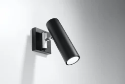 Wandleuchte DIREZIONE Schwarz - 1x GU10 Fassung - max. 40W - exkl. LED's