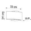 Wandleuchte EMILIO - 2x E14 Fassung - max. 2x40W - exkl. LED's