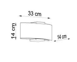 Wandleuchte EMILIO - 2x E14 Fassung - max. 2x40W - exkl. LED's