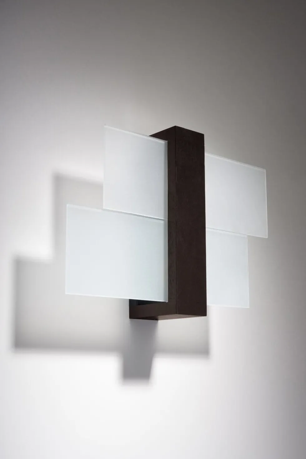 Wandleuchte FENIKS 1 Wengé Holz - 1x E27 Fassung - max. 60W - exkl. LED's