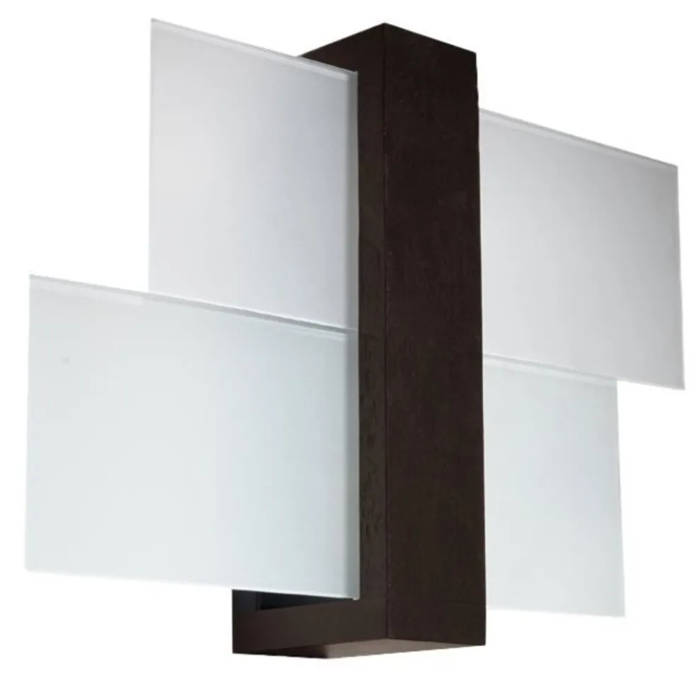 Wandleuchte FENIKS 1 Wengé Holz - 1x E27 Fassung - max. 60W - exkl. LED's