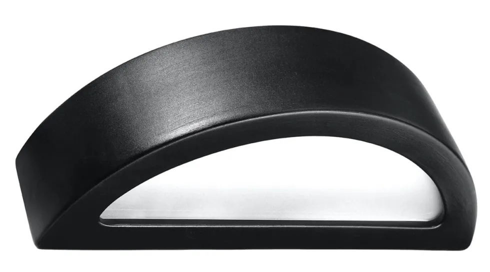 Wandleuchte Keramik ATENA Schwarz - 1x E27 Fassung - max. 60W - exkl. LED's