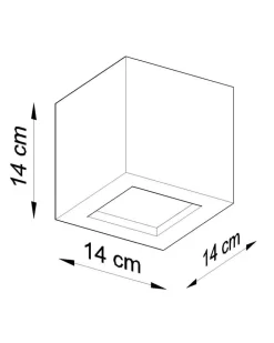 Wandleuchte Keramik LEO Grau - 1x E27 Fassung - max. 60W - exkl. LED's