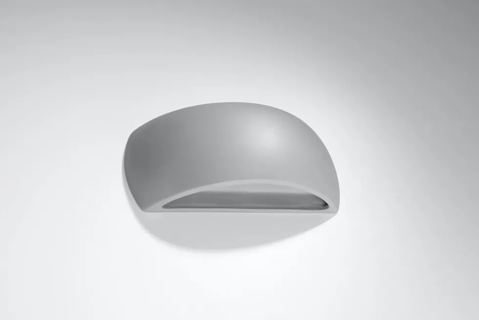 Wandleuchte Keramik PONTIUS Grau - 1x G9 Fassung - max 40W - exkl. LED's