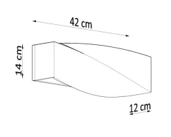 Wandleuchte Keramik SIGMA Grau - 1x E27 Fassung - max. 1x60W - exkl. LED's