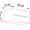 Wandleuchte LOBO MAXI Grau - 2x G9 Fassung - max. 2x40W - exkl. LED's