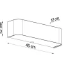 Wandleuchte LOKKO Schwarz - 2x E27 Fassung - max. 2x60W - exkl. LED's