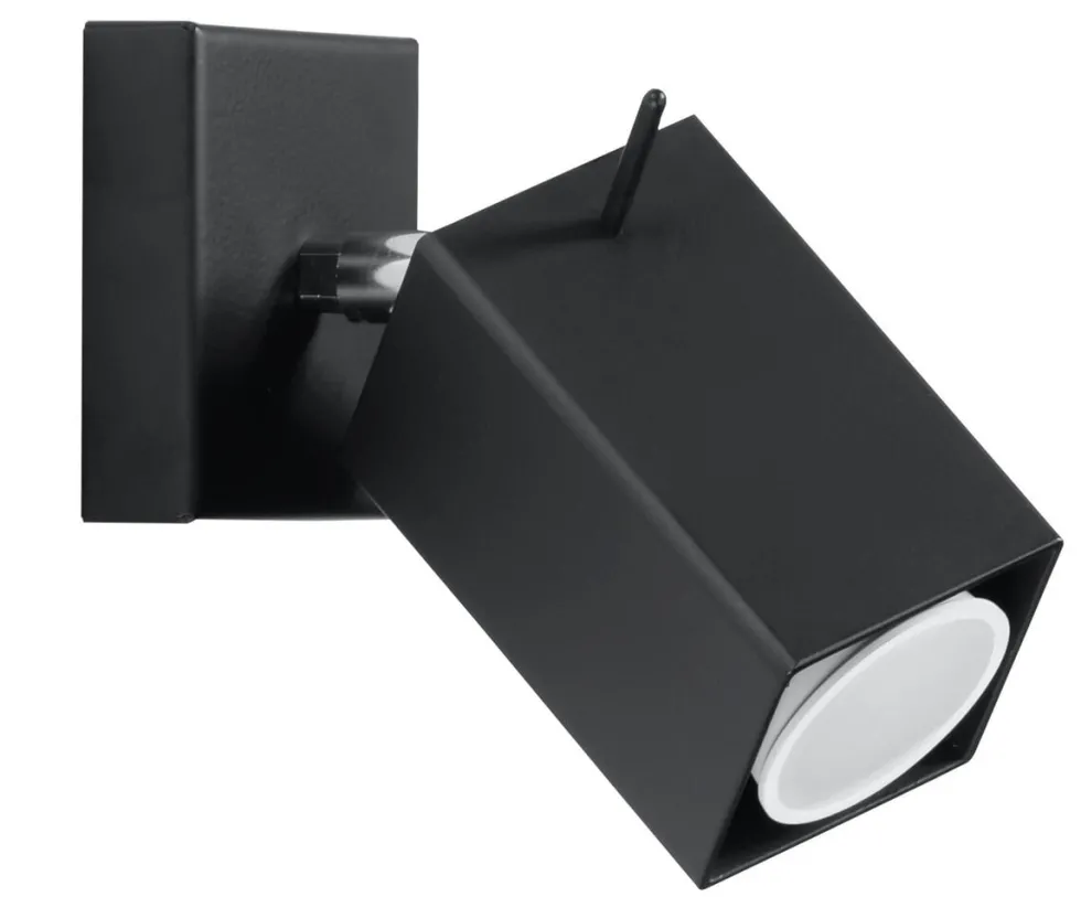 Wandleuchte MERIDA Schwarz - 1x GU10 Fassung - max. 40W - exkl. LED's