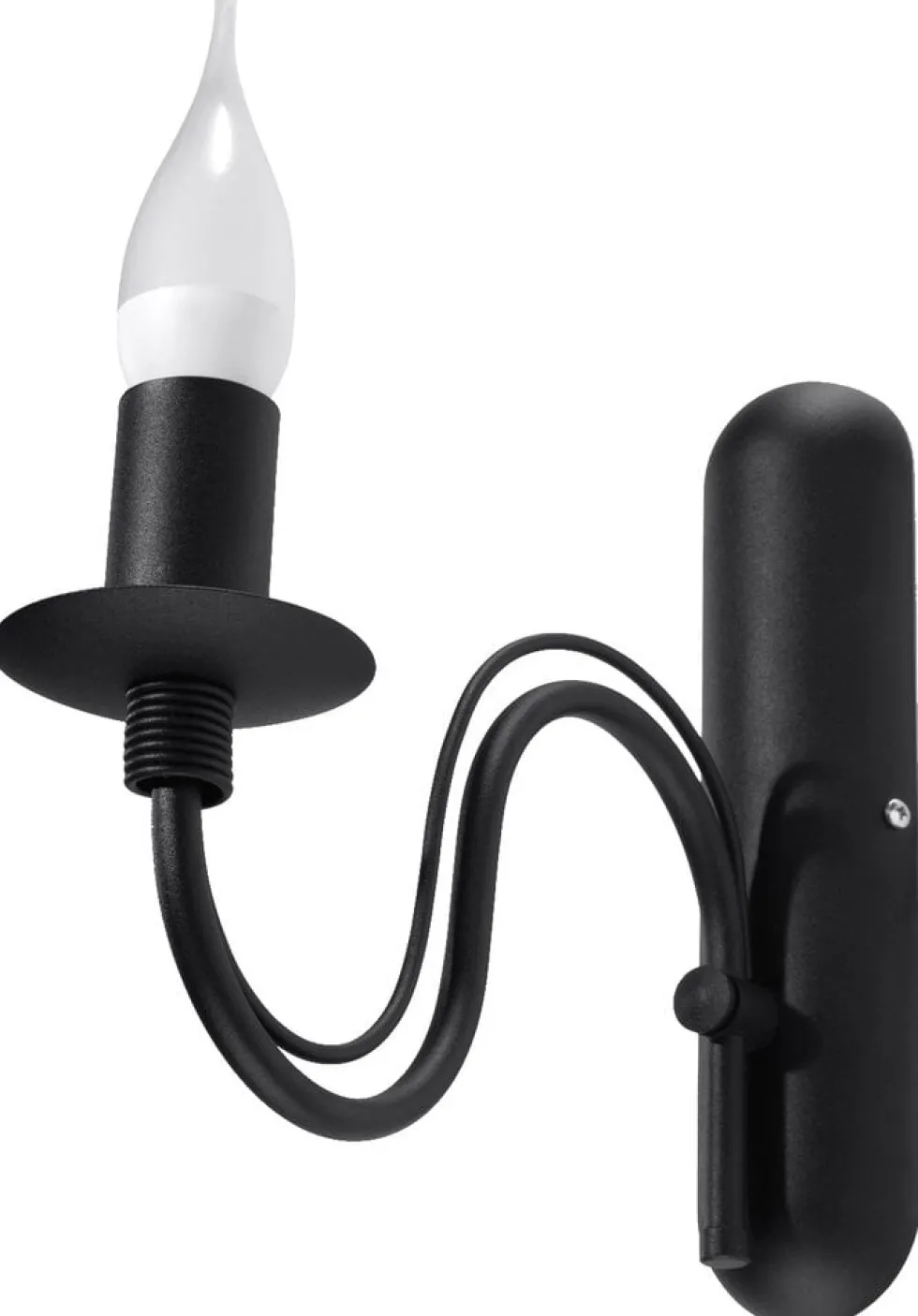 Wandleuchte MINERWA Schwarz - 1x E14 Fassung - max. 40W - exkl. LED's