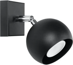 Wandleuchte OCULARE Schwarz - 1x GU10 Fassung - max. 40W - exkl. LED's
