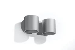 Wandleuchte ORBIS 2 Grau - 2x GU10 Fassung - max. 2x40W - exkl. LED's