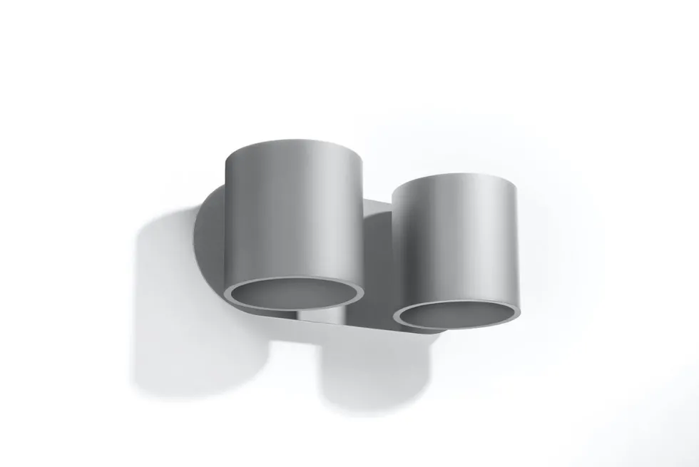 Wandleuchte ORBIS 2 Grau - 2x GU10 Fassung - max. 2x40W - exkl. LED's