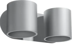 Wandleuchte ORBIS 2 Grau - 2x GU10 Fassung - max. 2x40W - exkl. LED's