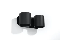 Wandleuchte ORBIS 2 Schwarz - 2x GU10 Fassung - max. 2x40W - exkl. LED's