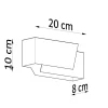 Wandleuchte PIEGARE - 1x G9 Fassung - max. 40W - exkl. LED's