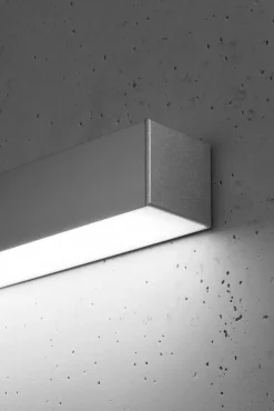Wandleuchte PINNE 90 Grau - 25W - 4600Lm - 4000K Neutralweiß
