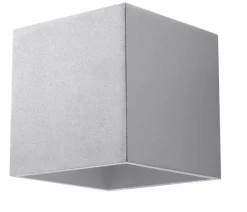 Wandleuchte QUAD 1 Grau - 1x GU10 Fassung - max. 40W - exkl. LED's