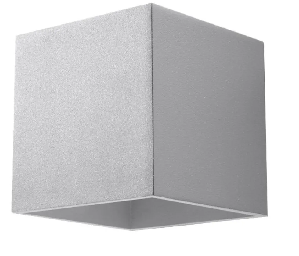 Wandleuchte QUAD 1 Grau - 1x GU10 Fassung - max. 40W - exkl. LED's