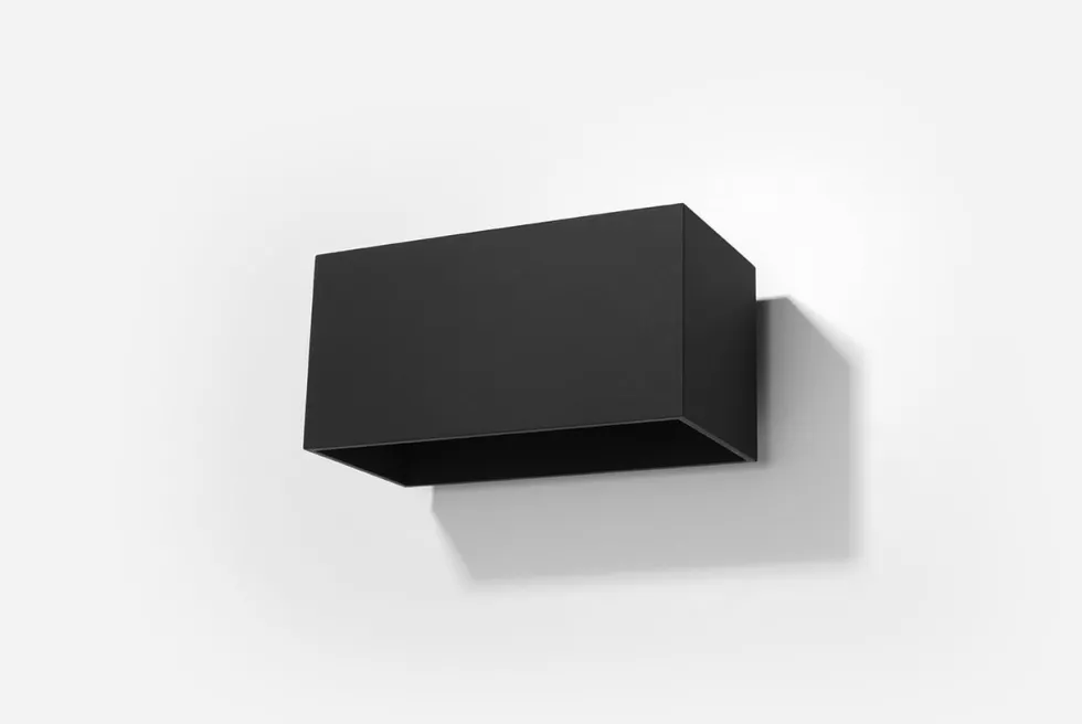 Wandleuchte QUAD MAXI Schwarz - 2x GU10 Fassung - max. 2x40W - exkl. LED's