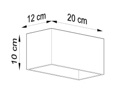 Wandleuchte QUAD MAXI Weiß - 2x GU10 Fassung - max. 2x40W - exkl. LED's