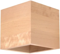Wandleuchte QUAD Natur Holz - 1x G9 Fassung - max. 40W - exkl. LED's