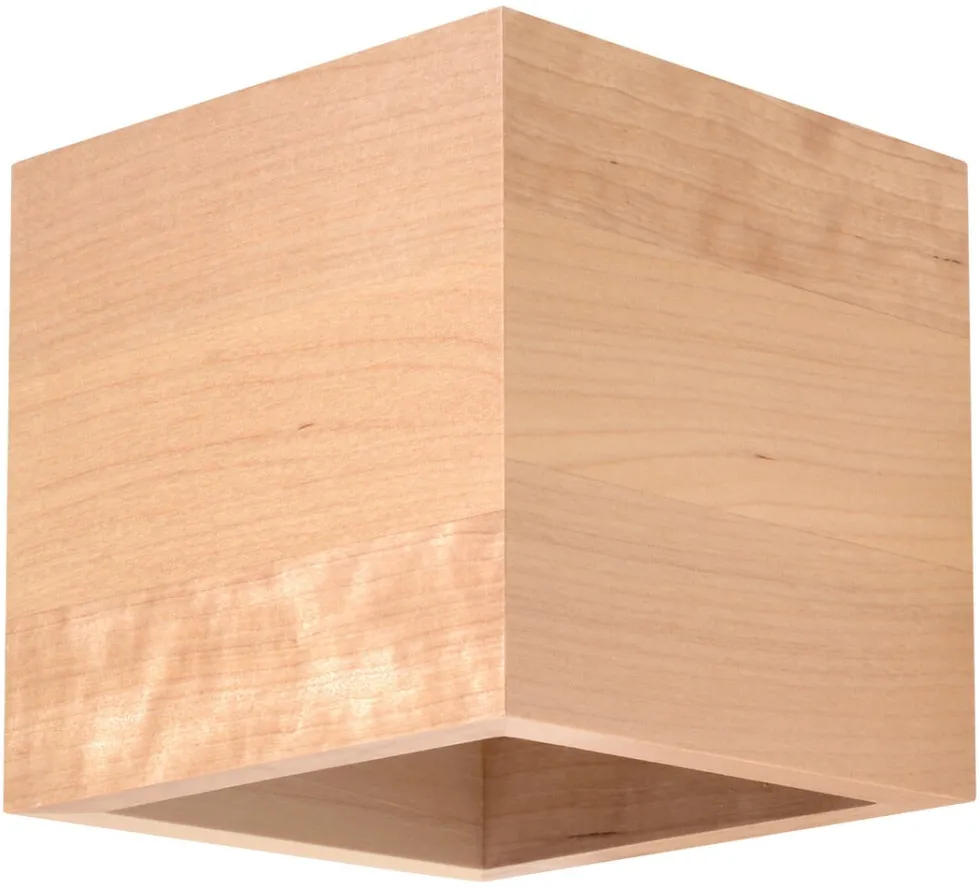 Wandleuchte QUAD Natur Holz - 1x G9 Fassung - max. 40W - exkl. LED's