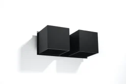 Wandleuchte QUAD 2 Schwarz - 2x GU10 Fassung - max. 2x40W - exkl. LED's