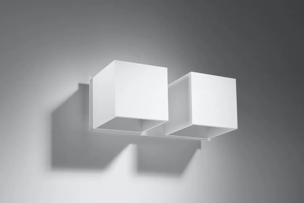 Wandleuchte QUAD 2 Weiß - 2x GU10 Fassung - max. 2x40W - exkl. LED's