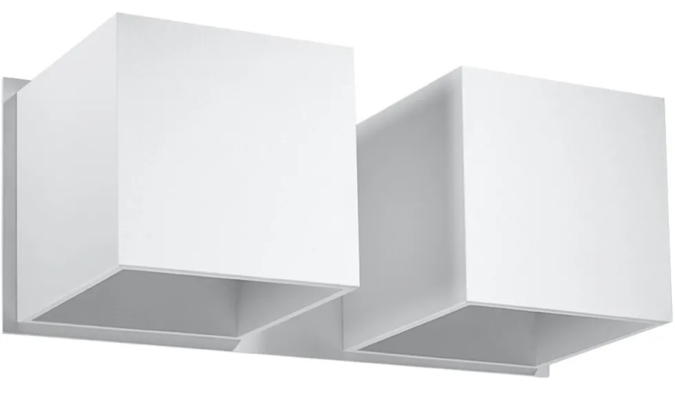 Wandleuchte QUAD 2 Weiß - 2x GU10 Fassung - max. 2x40W - exkl. LED's