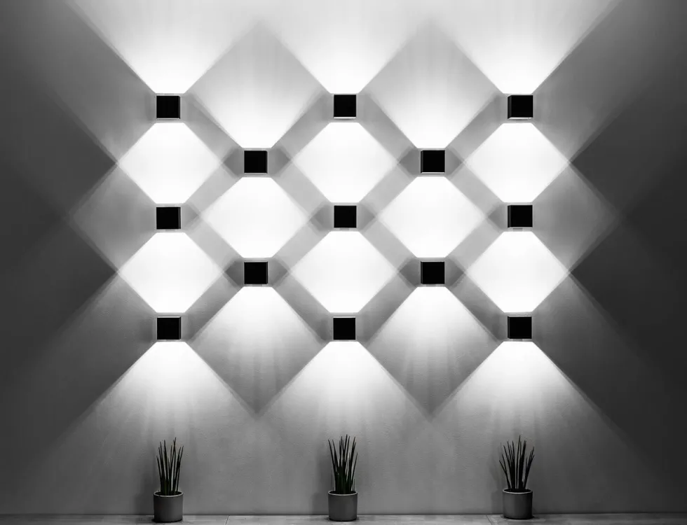 Wandleuchte QUAD 1 Weiß - 1x GU10 Fassung - max. 40W - exkl. LED's