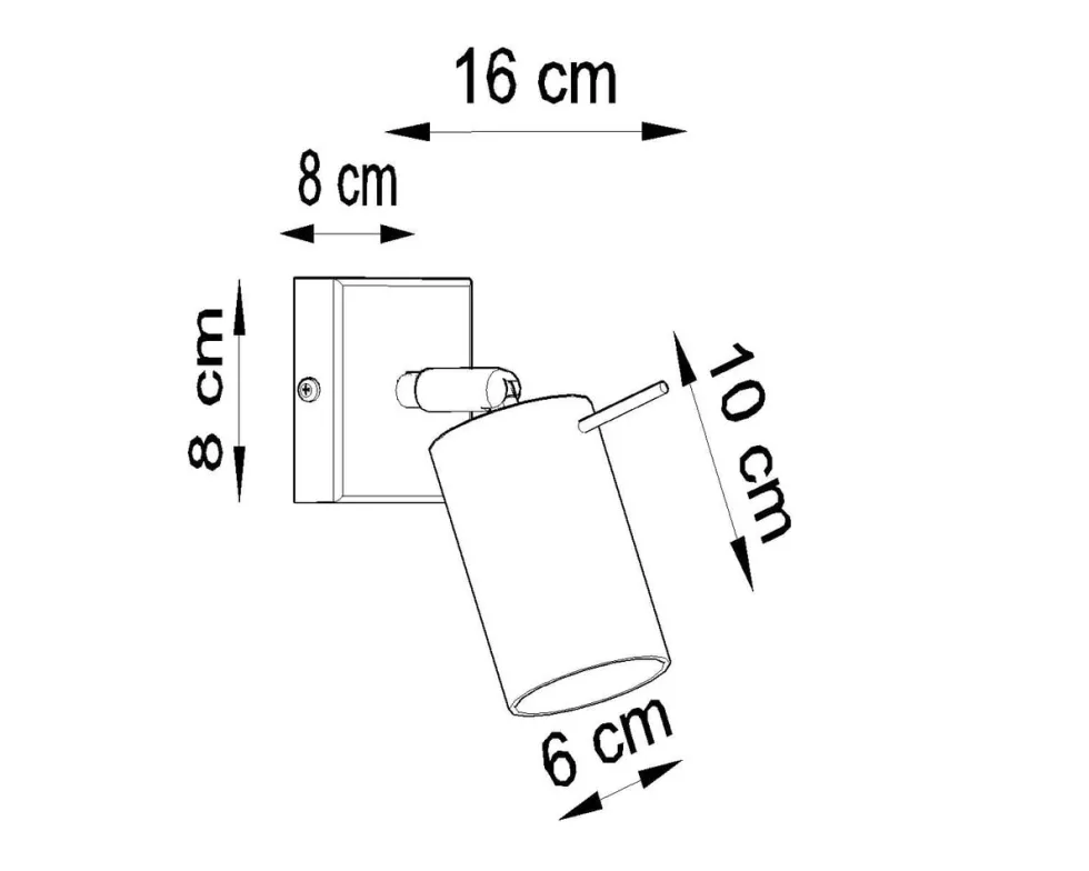 Wandleuchte RING Chrom - 1x GU10 Fassung - max. 40W - exkl. LED's