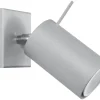 Wandleuchte RING 1 Grau - 1x GU10 Fassung - max. 40W - exkl. LED's