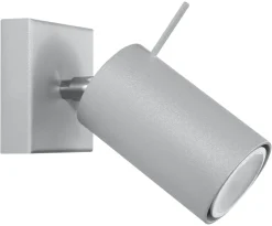 Wandleuchte RING 1 Grau - 1x GU10 Fassung - max. 40W - exkl. LED's