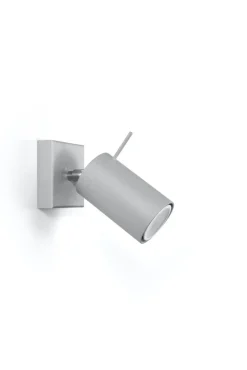 Wandleuchte RING 1 Grau - 1x GU10 Fassung - max. 40W - exkl. LED's