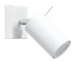 Wandleuchte RING Weiß - 1x GU10 Fassung - max. 40W - exkl. LED's