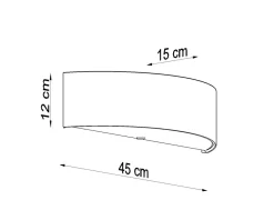 Wandleuchte SKALA Schwarz - 2x E27 Fassung - max. 2x60W - exkl. LED's