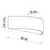 Wandleuchte SKALA Weiß - 2x E27 Fassung - max. 2x60W - exkl. LED's
