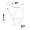 Wandleuchte SOLIDO Schwarz - 2x G9 Fassung - max. 2x40W - exkl. LED's