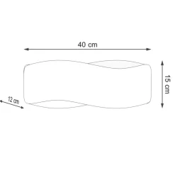 Wandleuchte TILA 40 Weiß - 2x G9 Fassung - max. 2x40W - exkl. LED's