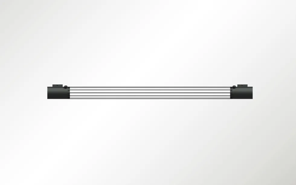 Wandleuchte VALO Schwarz - 1x T8 Fassung - max. 14W - exkl. LED's