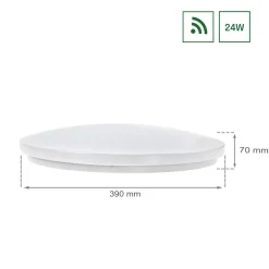 WLAN LED Deckenleuchte - Ø39cm 24W - CCT Alle Lichtfarben - per App steuerbar