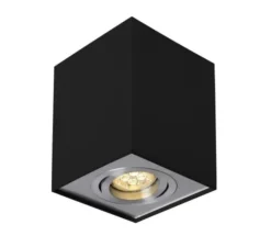WLAN LED Deckenspot - Cube viereckig - Schwarz Silber - per App steuerbar - schwenkbar