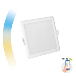 WLAN LED - Einbauspot dimmbar 6W viereckig - CCT 3000K-6500K - per App steuerbar