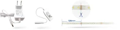 WLAN LED Leuchtband - 5m 17W - RGB+CCT alle Lichtfarben - per App steuerbar